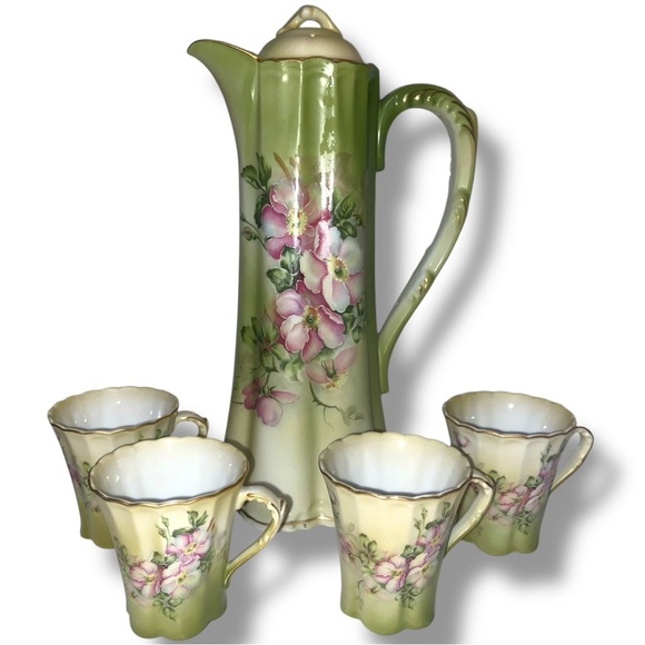 Antique Nippon chocolate pot set - Picture 1 of 3